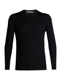 Icebreaker Mens Shearer Crewe Sweater / Black - M-L-XL