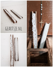 kleine HASPELS met kant (set 2 stuks)