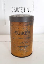 oud SUIKER - BLIK