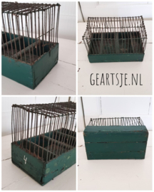 VOGELKOOI - groen - H 15 cm.