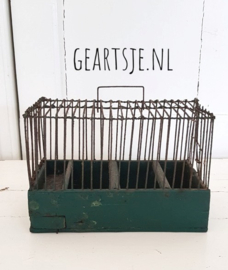 VOGELKOOI - groen - H 15 cm.