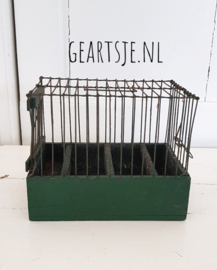 VOGELKOOI - groen - H 15 cm.