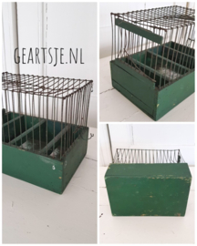 VOGELKOOI - groen - H 16.5 cm.