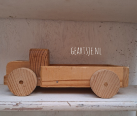 vintage VRACHTWAGENTJE - hout -