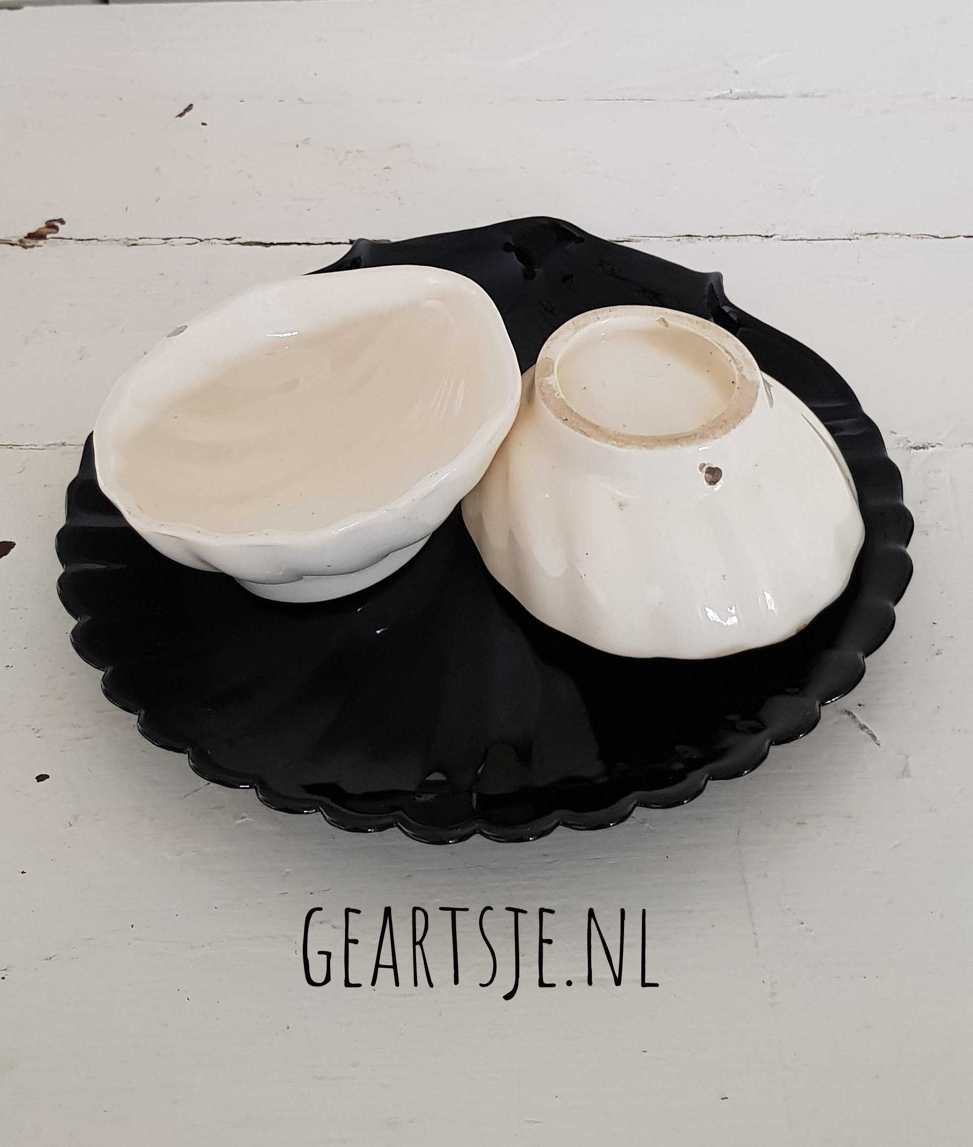 vintage  - SCHELP - glas -