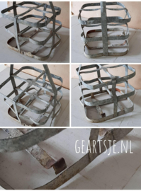 FLESSENREKJE - shabby zink -