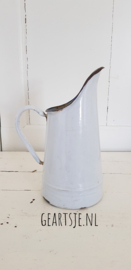 emaillen WATERKAN - wit - H 26 cm -