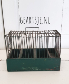 VOGELKOOI - groen - H 15 cm.