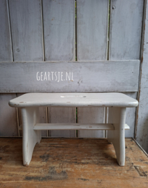 VOETENBANKJE - wit -