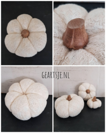 POMPOEN - H ca 13 cm - oud wit -