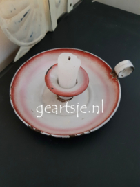 SHABBY BLAKER - EMAILLE - roze / wit -