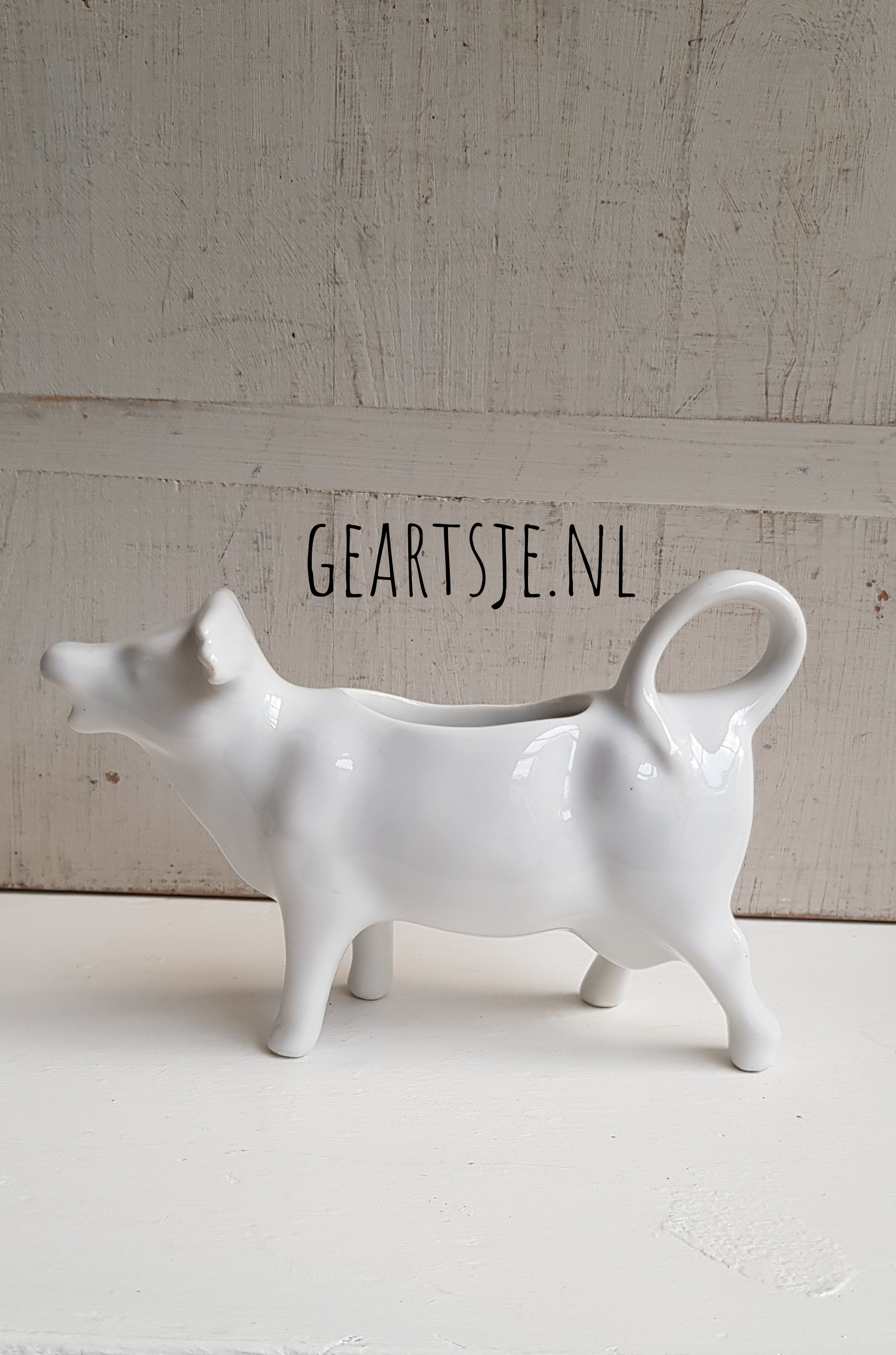 vintage MELK - KOETJE - wit -