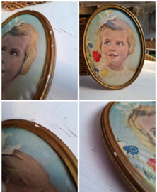vintage KINDER-PORTRETJE
