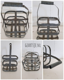 FLESSENREKJE - shabby zink -
