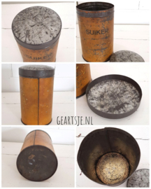 oud SUIKER - BLIK