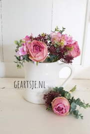 BOEKETJE - RANONKEL - mauve -