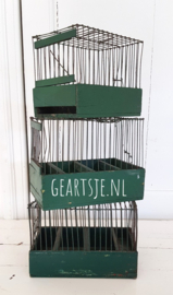 VOGELKOOI - groen - H 15 cm.