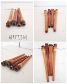 oude SPOELEN - set 4 stuks -