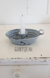emaillen BLAKER  -  grijs -