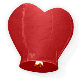 Wensballon XL Hart rood 50x100x100cm