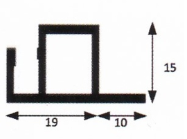 Voorzethor Basic 30mm met lip