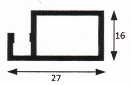 Voorzethor Basic 27mm zonder lip