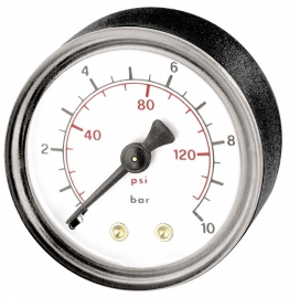 Manometer 50mm 1/4"(Achter) 16 bar