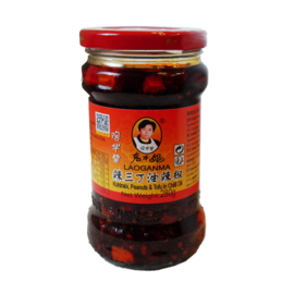 Lao Ganma  Kohirabi,Peanuts&Tofu in chilli oil 280 gram