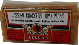Lucullus Ongebakken Cassave Crackers Opak Pedis 7x7 cm