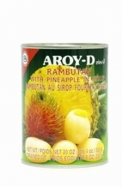 Aroy-d Rambutan met ananas 565 gr