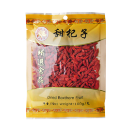 Goji besjes (Dried Boxthorn Fruit ) 100 gram