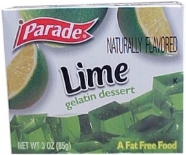 Parade Lime gelatin dessert