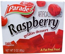Parade Raspberry gelatin dessert