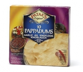 Pappadums Garlic 100 gr