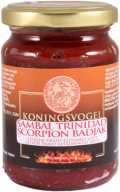 Koningsvogel Sambal trinidad scorpion badjak 200gr