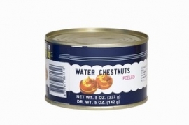Waterkastanjes, water chestnuts (slices) 227 gram