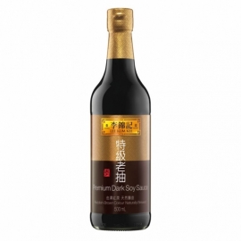 Lkk Dark premium soy sauce, donkere sojasaus 500ml