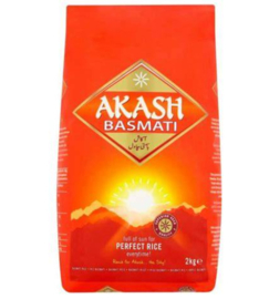 Akash Basmati Rijst, 2 kilo.