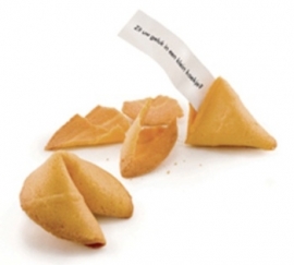 Gelukskoekjes (Fortune cookies)  12 stuks