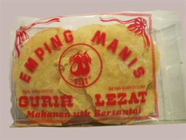 Emping manis ongebakken