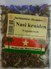 Nasi kruiden 200 gram gedroogd(surinaamse-javaanse)