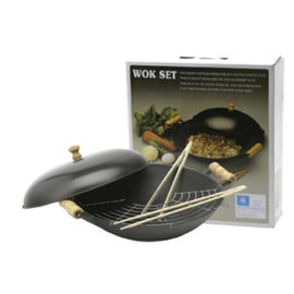 Gietijzeren wok 36cm