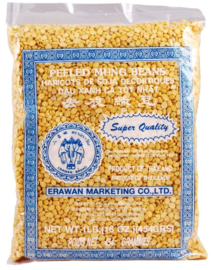 Cock brand mung beans  yellow peeled 454 gram