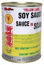 Soy saus  Yellow label mee chun can 500 ml