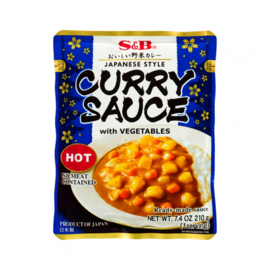 S&B Curry sauce with vegetables (hot)