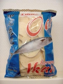 Kroepoek Oei ikan(vis) ongebakken 500 gr