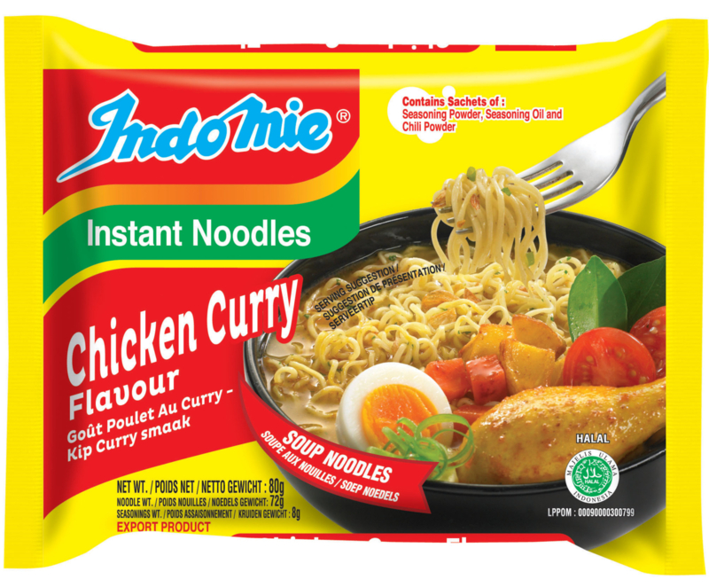 Indomie Chicken Curry flavour (kip kerrie) 10 stuks