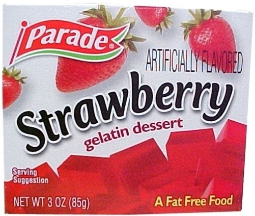 Parade Strawberry gelatin dessert