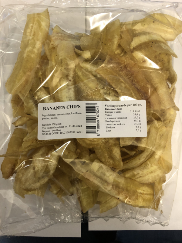 Chipsi Bananenchips lang 150 gram