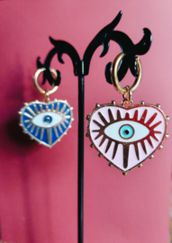 Oorring hanger evil eye